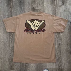 Oversized men’s shirt xl tan brown cream color hang loose Hawaii y2k style